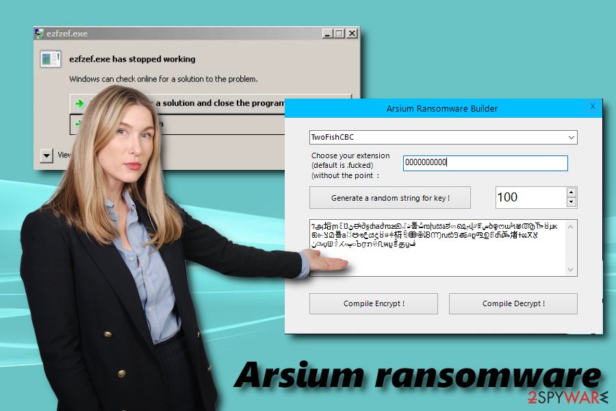 Arsium ransomware builder