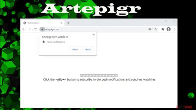 Artepigr push notification virus