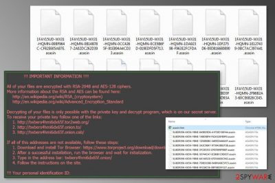 The image of Asasin ransomware virus