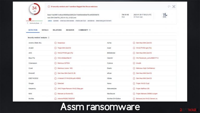 Assm ransomware