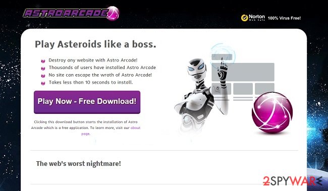 Astro Arcade ads snapshot Astro Arcade ads snapshot