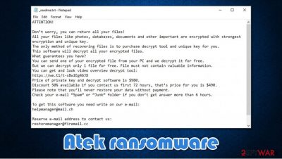 Atek ransomware