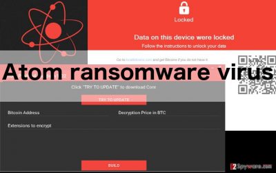 An image of Atom ransomware