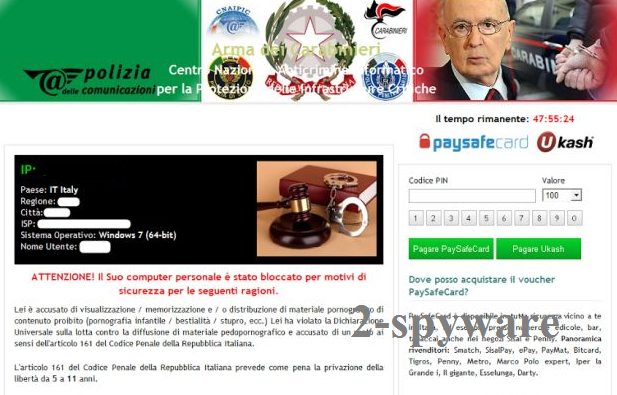 Attenzione! Il Suo computer personale è stato bloccato snapshot Attenzione! Il Suo computer personale è stato bloccato snapshot