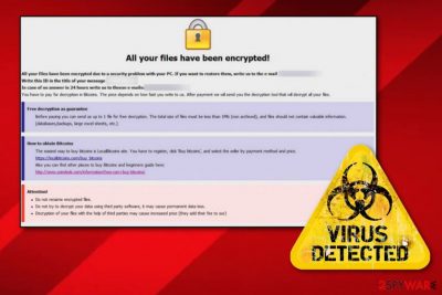 Audit ransomware virus