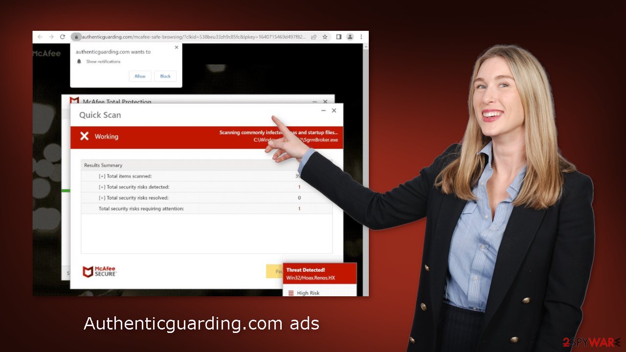 Authenticguarding.com ads