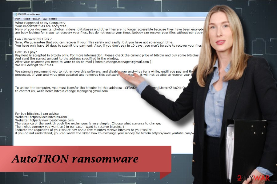 AutoTRON - malicious crypto ransomware virus