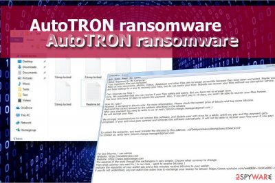 AutoTRON ransomware locks data