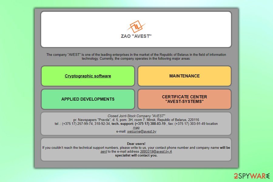 Avest ransomware mimics a company name