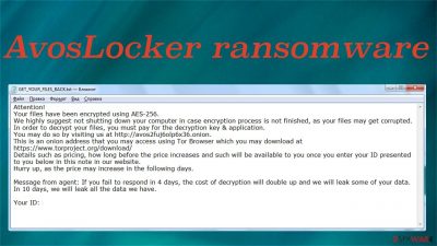AvosLocker ransomware