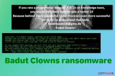 Badut Clowns ransomware
