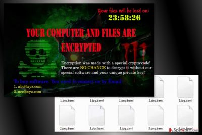 The image of Bam! ransomware virus