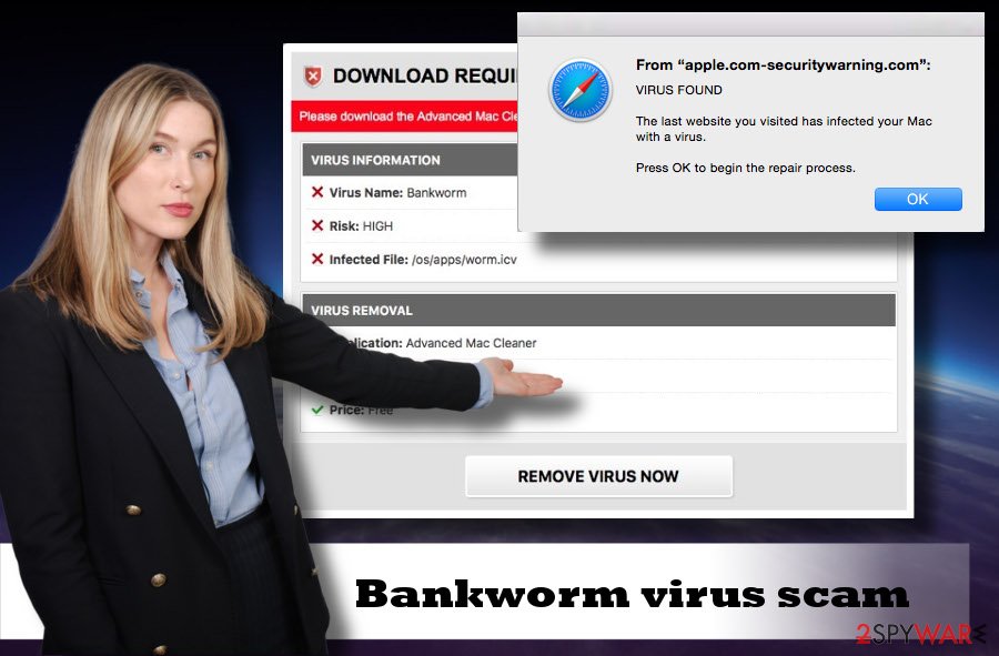 Bankworm virus detected scam