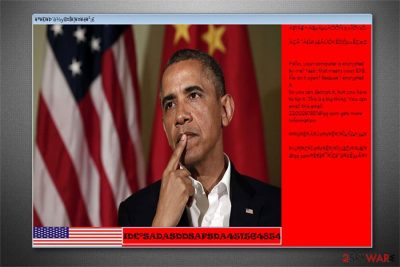 Barack Obama Blackmail ransomware image