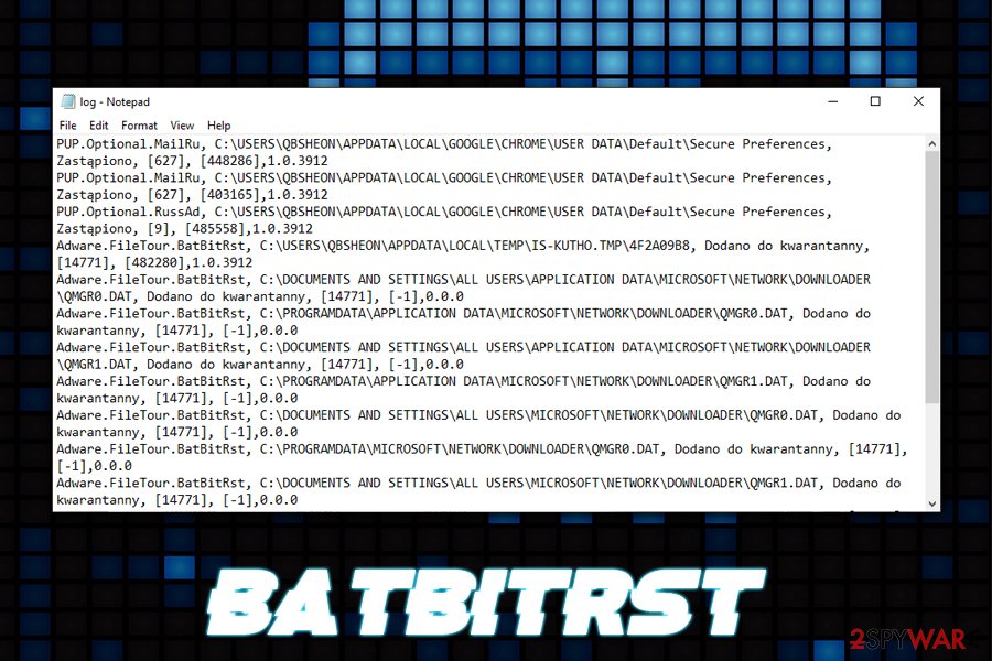 BatBitRst infection log