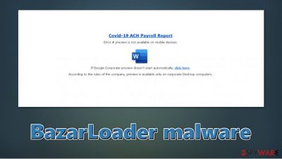 BazarLoader malware