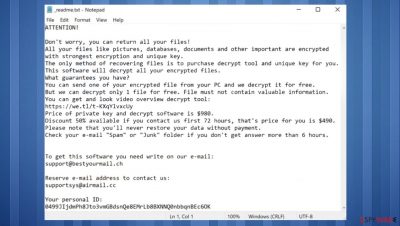 Bbzz ransomware