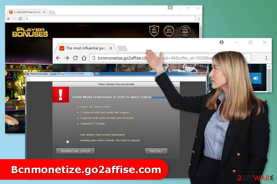 Image of Bcnmonetize.go2affise.com virus