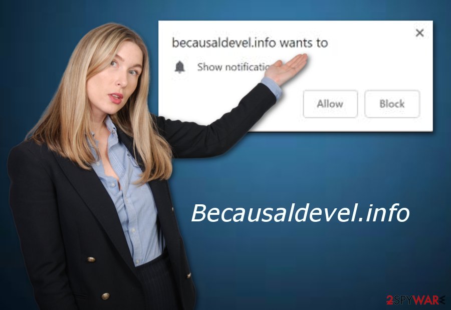 Becausaldevel.info pop-up ads