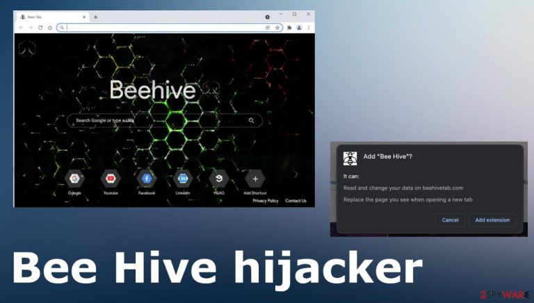 Bee Hive Tab browser hijacker
