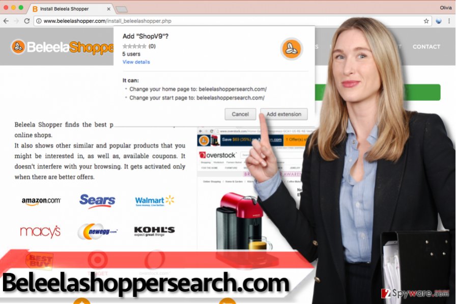 Beleelashoppersearch.com virus