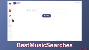 BestMusicSearches browser hijacker
