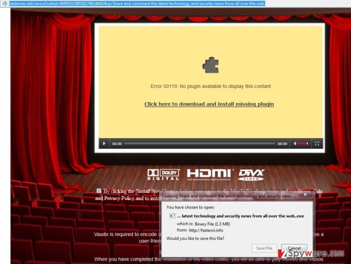 Bestones.net pop-up virus snapshot Bestones.net pop-up virus snapshot