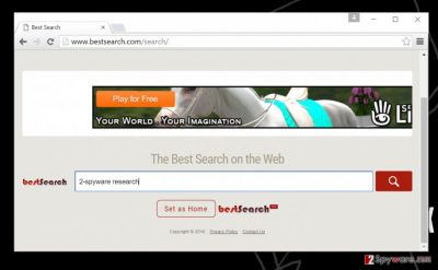 Screenshot of Bestsearch.com search engine