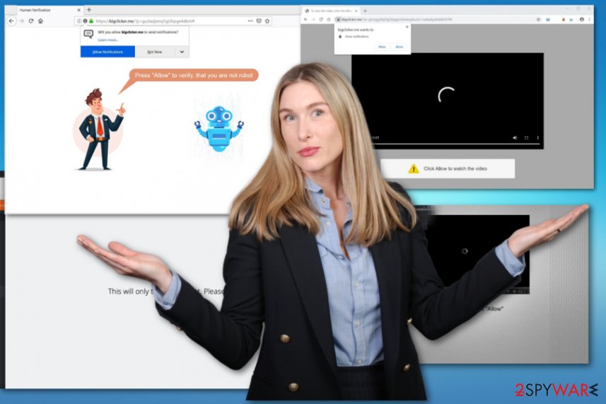 Bigclicker.me push notifications virus