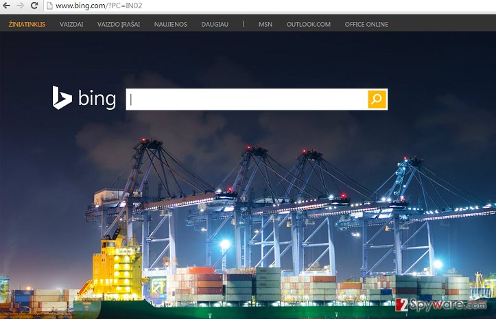 BingProtect hijacker snapshot BingProtect hijacker snapshot