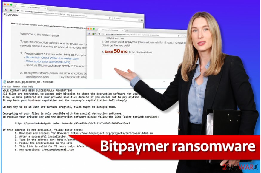 Bitpaymer ransomware illustration