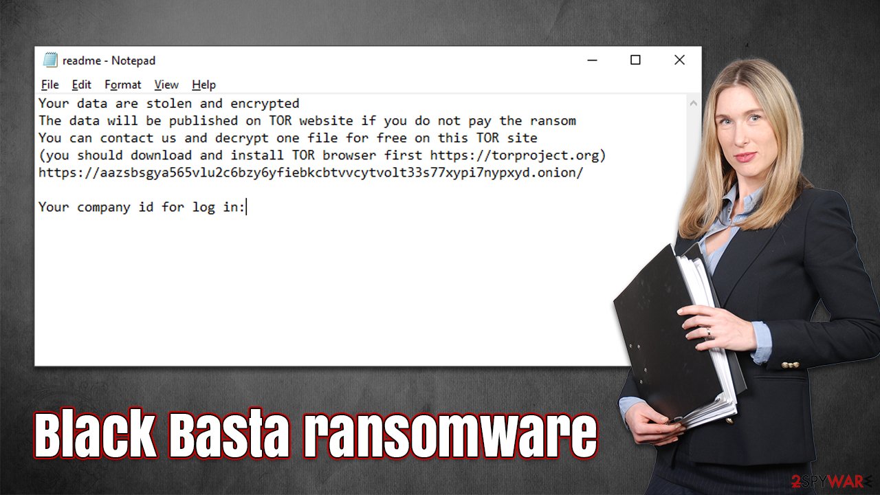 Black Basta ransomware virus