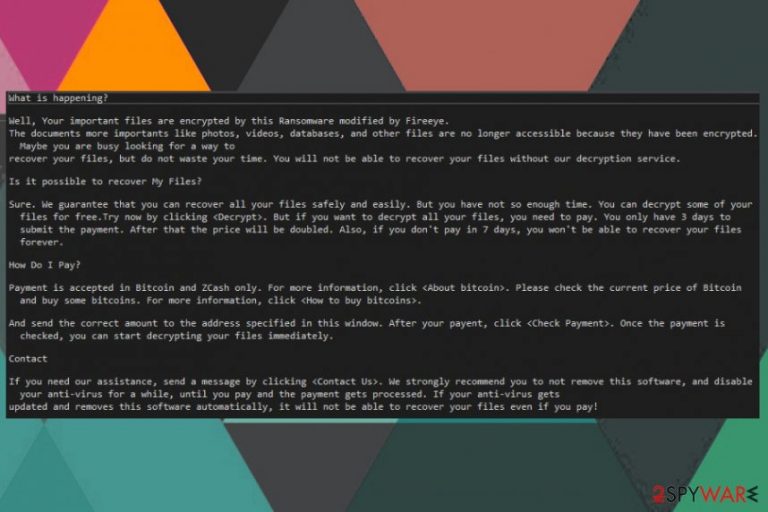 BlackFireEye ransomware