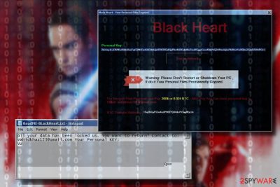 BlackHeart ransomware note