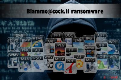 Blammo@cock.li ransomware virus encrypts data