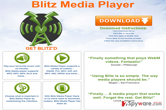 Blitz Media Player snapshot Blitz Media Player snapshot