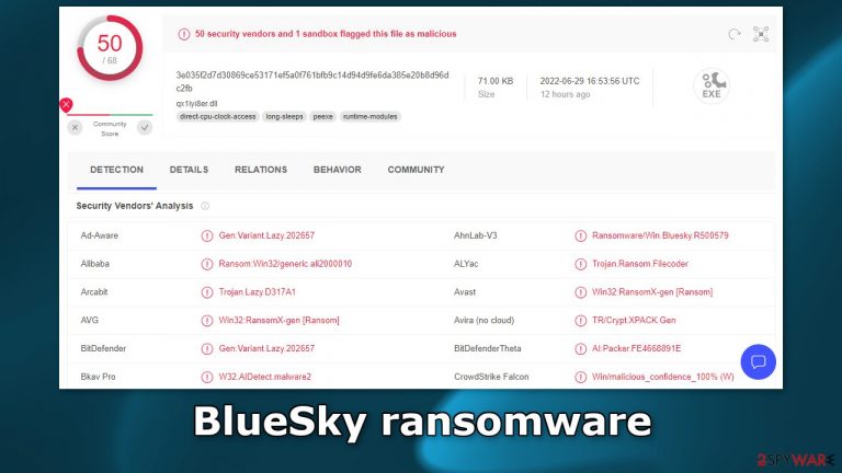 BlueSky ransomware