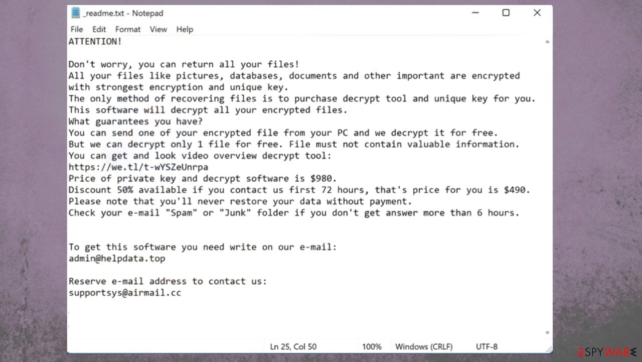 Bnrs ransomware virus