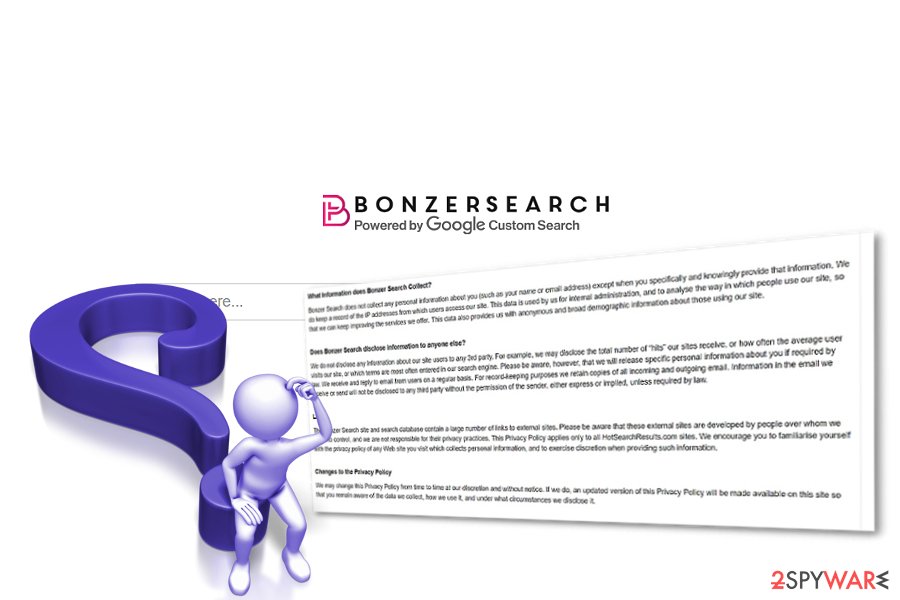 The screenshot of Bonzer Search