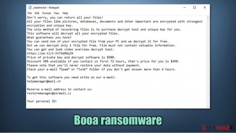 Booa ransomware