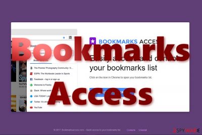 The image of Bookmarks Access main page