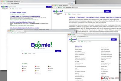 The illustration of Boomle.com virus
