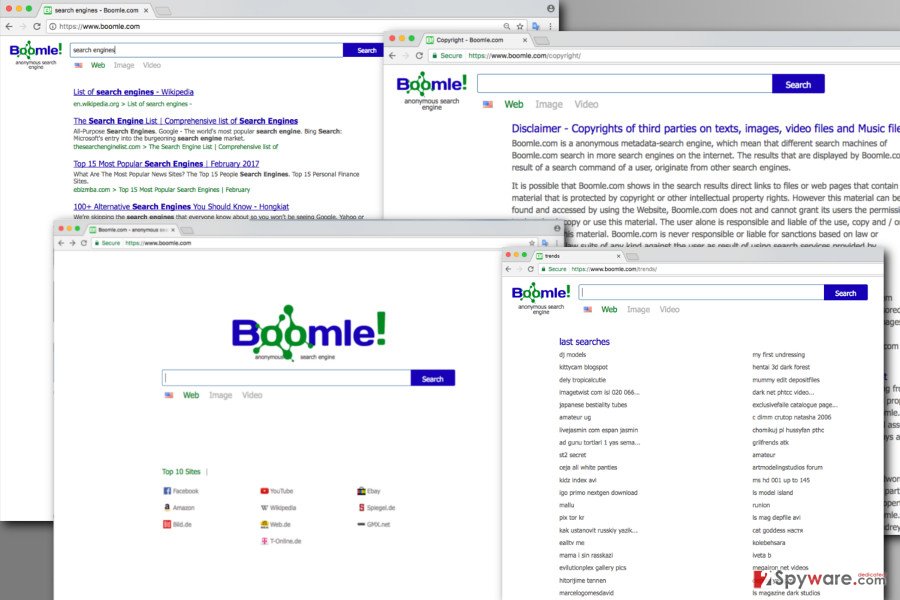 The illustration of Boomle.com virus The illustration of Boomle.com virus
