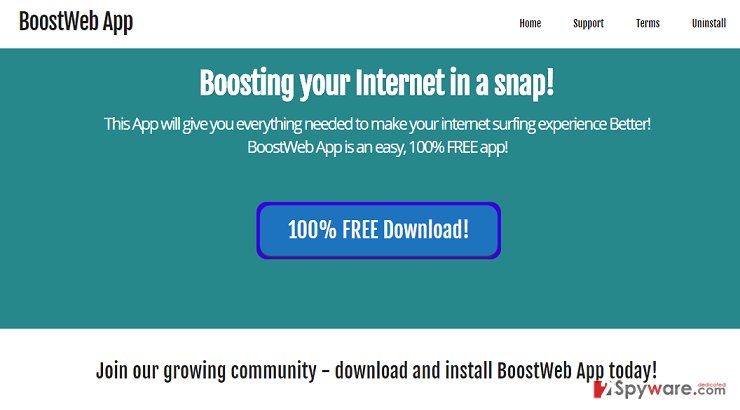 BoostWeb App ads BoostWeb App ads