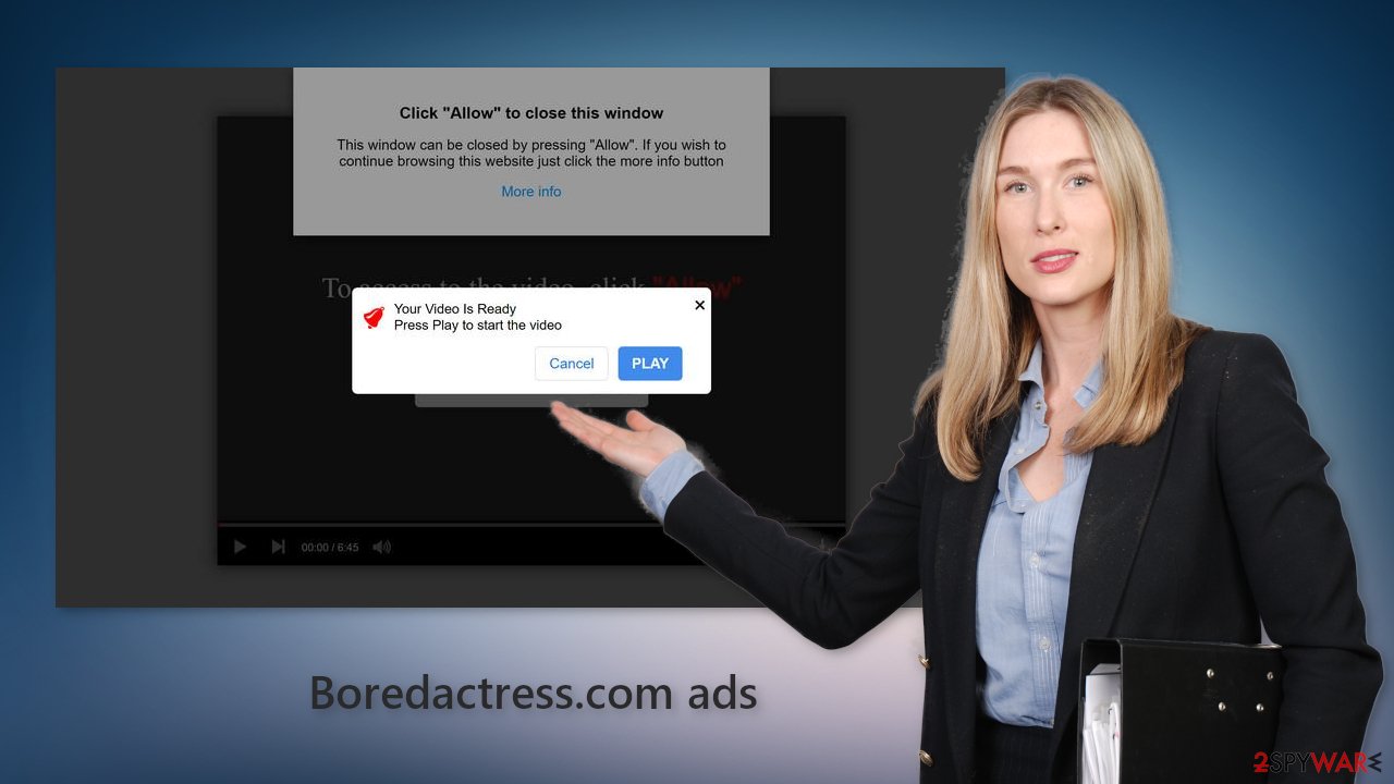 Boredactress.com ads
