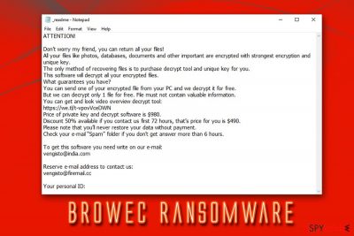 Browec ransomware