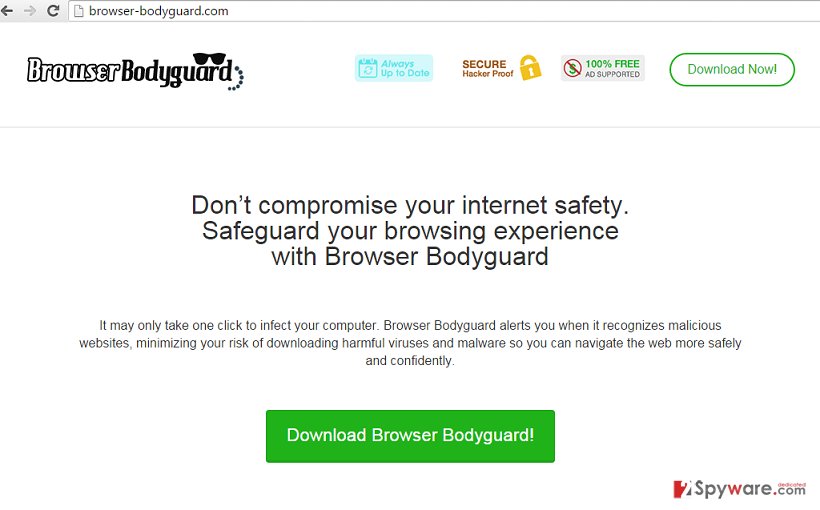 Browser Bodyguard ads Browser Bodyguard ads