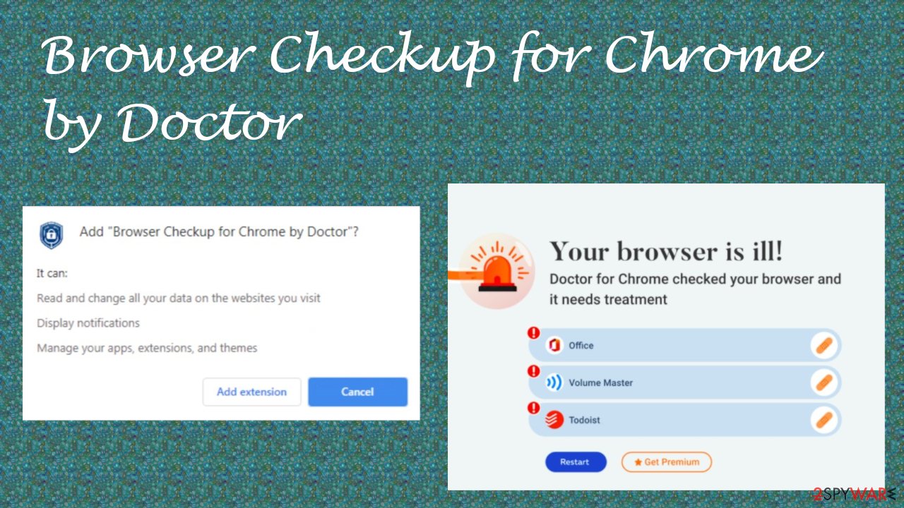 Browser Checkup for Chrome by Doctor browser hijacker