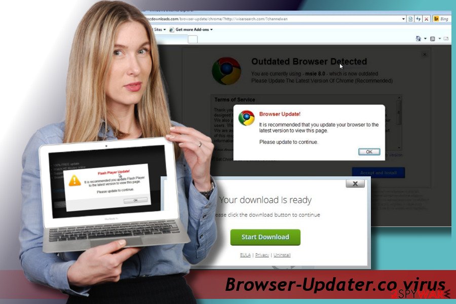 Printscreen of Browser-Updater.co ads