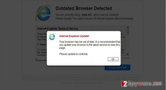 Boost Updater virus snapshot Boost Updater virus snapshot